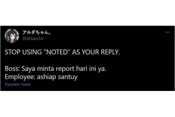 Ide Kocak Pengganti Balasan 'Noted' yang Ngawur Maksimal dan bikin ngakak